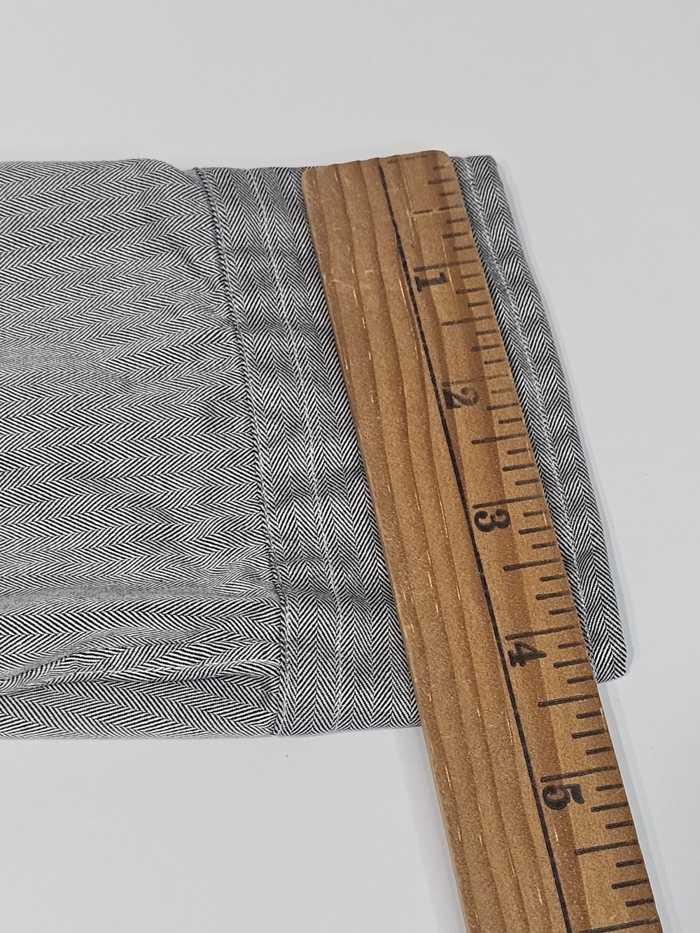 Vintage 90s Polo Ralph Lauren Lowell Sport Shirt Men's XL Gray Herringbone Cotto - Picture 9 of 9